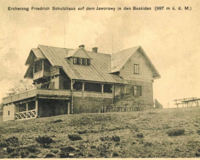 Javorový Řeka chata arcivojvodu Fridricha v roku 1911