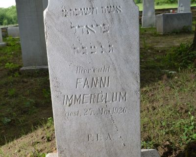 Fanni Immerblum (rod Neumann), 27.5.1926 / Fradl